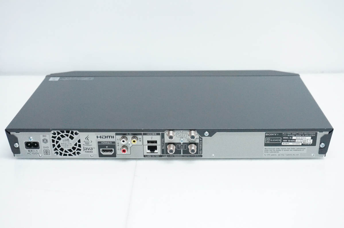 ソニー ブルーレイレコーダー（録画可能メディア：BDーR XL）の商品