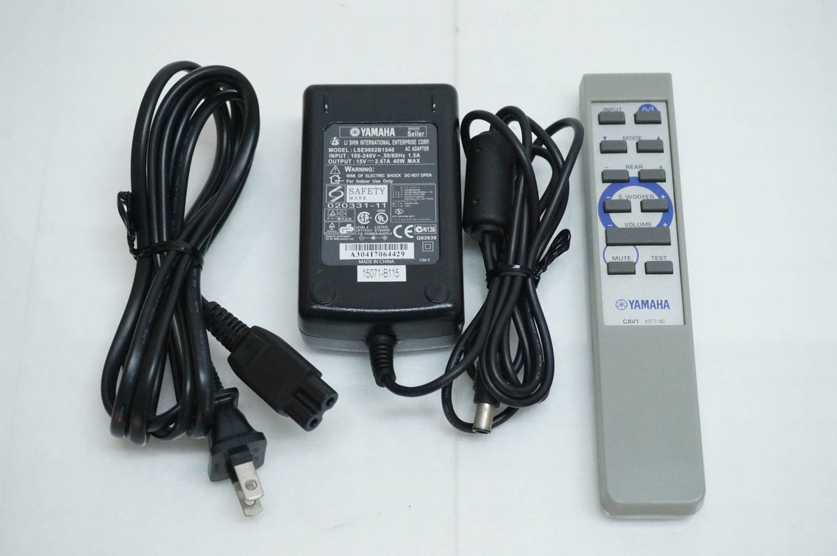 YAMAHA YAS-108 本体 リモコン 電源ケーブル 光ケーブル付 YAMAHA（ヤマハ） 電源コード for YAMAHA ケーブル/配線 1.2m : 佐々木
