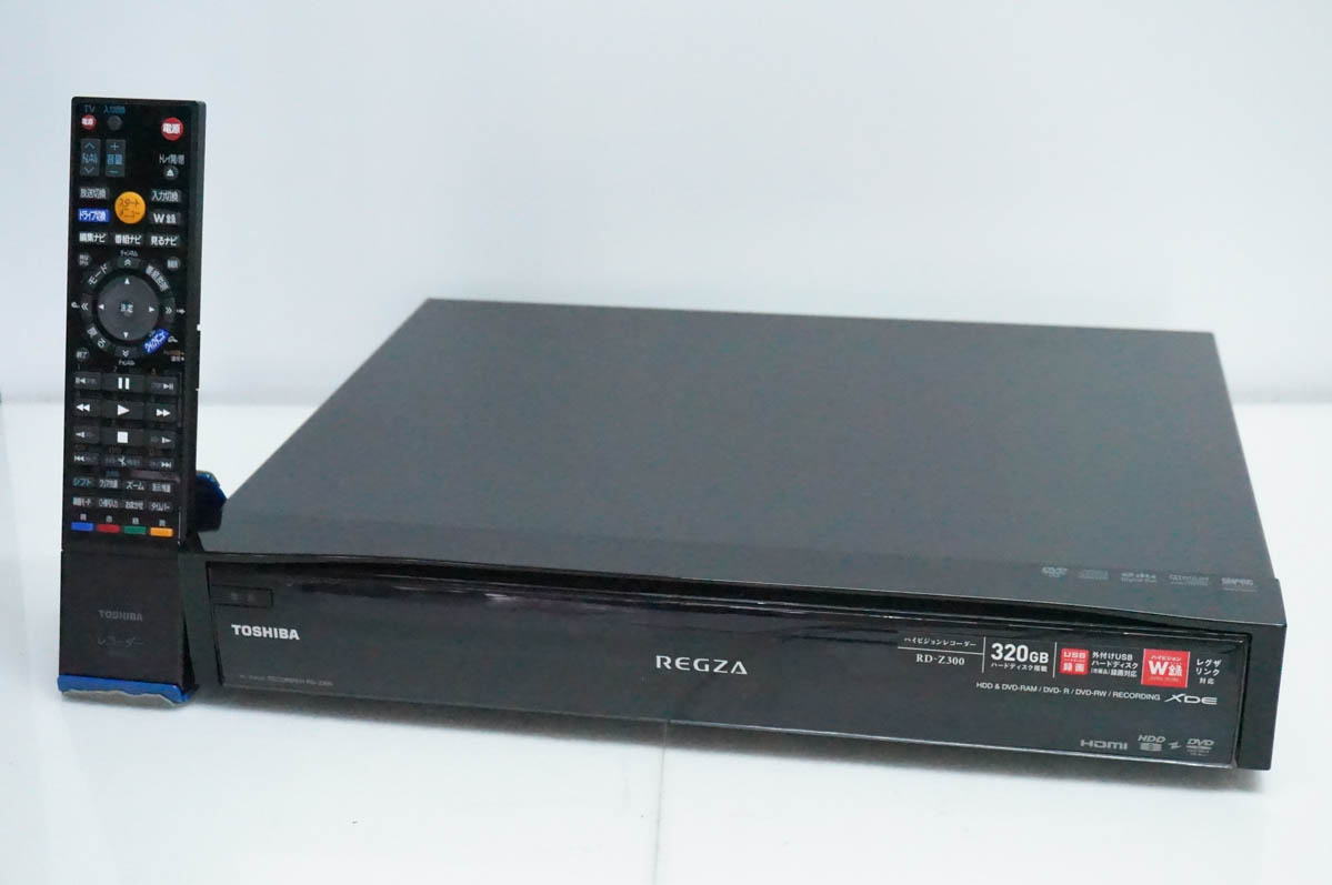 中古 東芝TOSHIBA レグザ ハイビジョンDVDビデオレコーダー RD-Z300 HDD320G ...