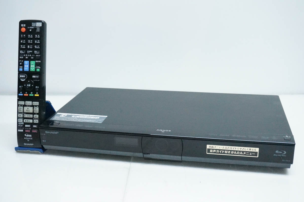 未使用 500GB シャープ AQUOS BD レコーダー☆BD-W515☆ 中古 SHARPシャープ ブルーレイディスクレコーダー AQUOSアクオス