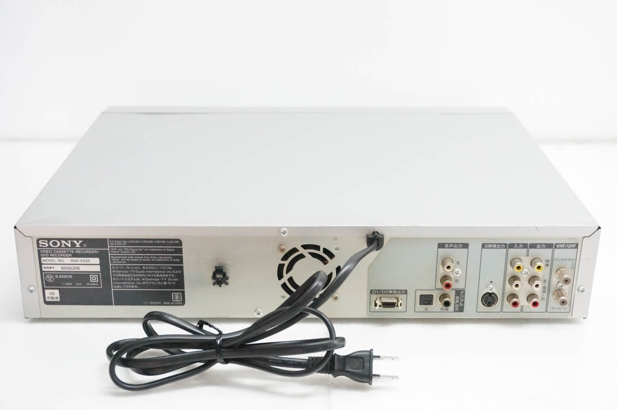 中古 SONYソニー VHSビデオ一体型DVDレコーダー スゴ録 ダビング RDR