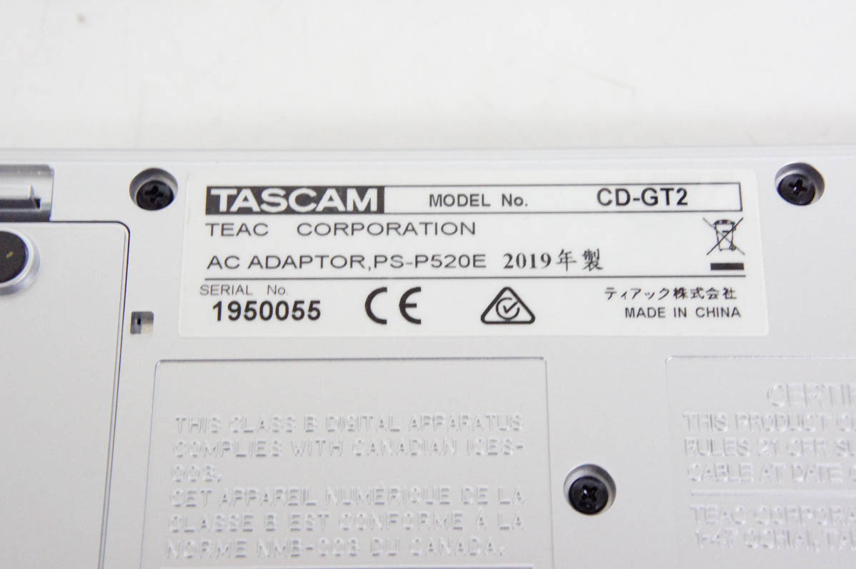 中古 TASCAMタスカム ポータブルCDギタートレーナー CD-GT2 : エス