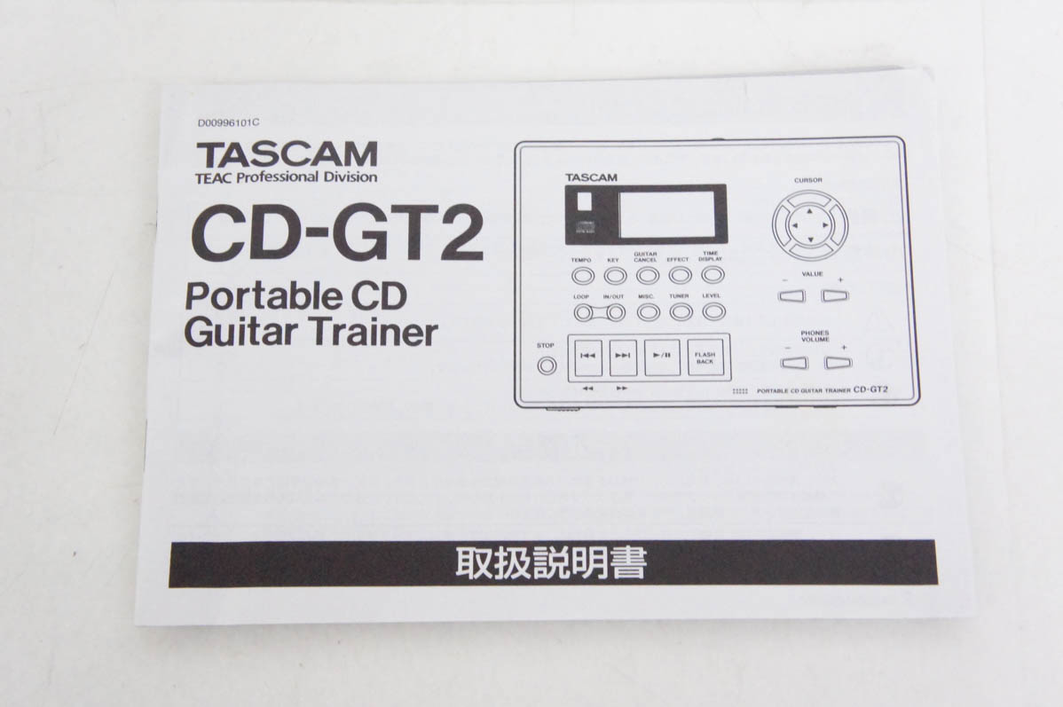 中古 TASCAMタスカム ポータブルCDギタートレーナー CD-GT2 : エス
