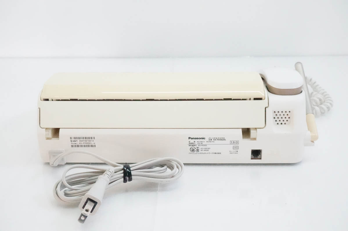 中古 Panasonicパナソニック 普通紙ファックス おたっくす KX-PD502-W