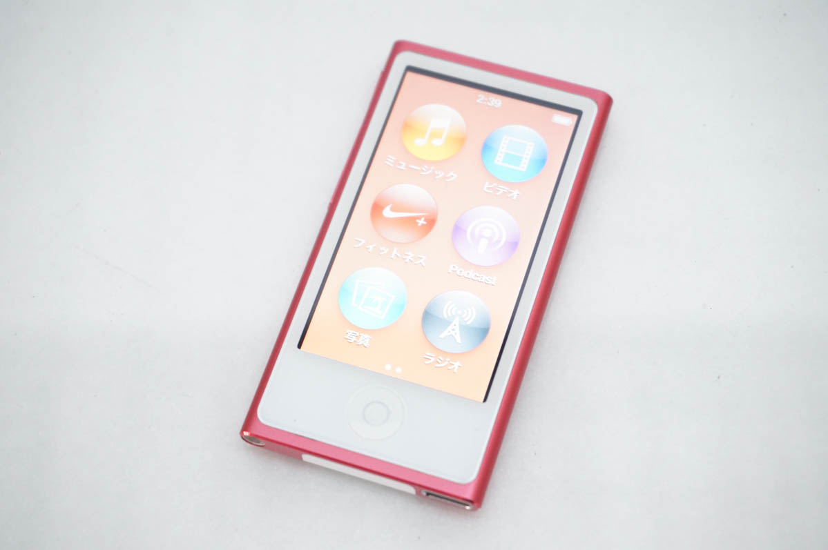 Apple iPod nano 16GB ピンク MD475J 第7世代　美品 中古 Appleアップル 第7世代 iPod nano 16GB ピンク MD475J : エス