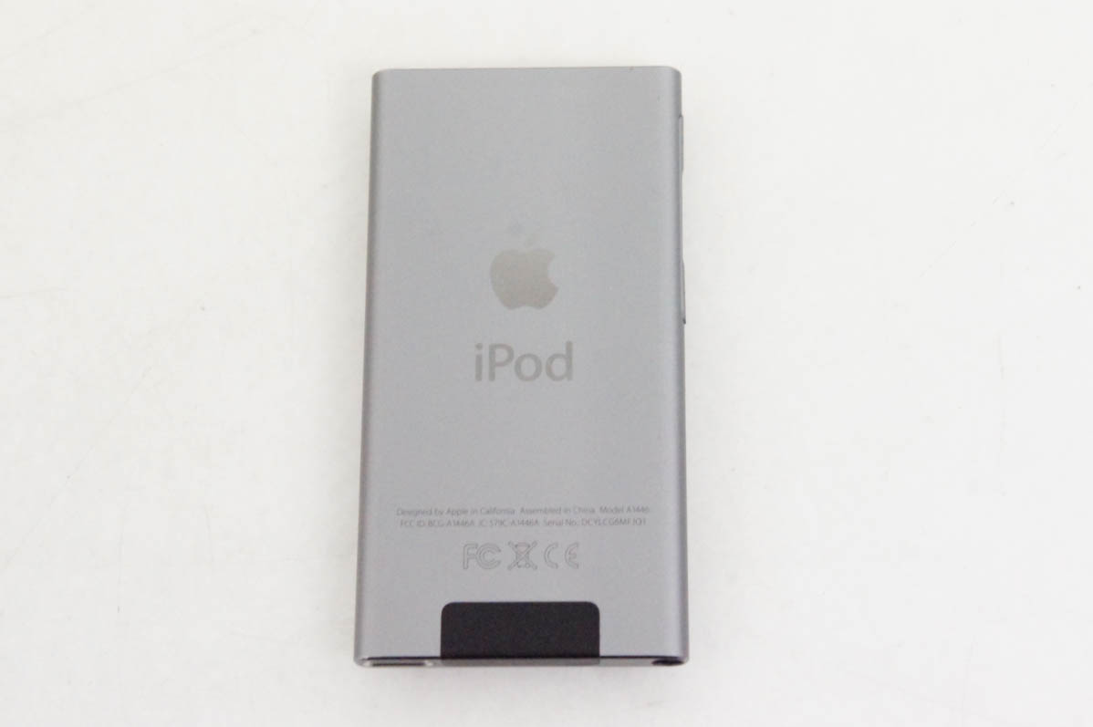中古 Appleアップル 第7世代 iPod nano 16GB スペースグレイ