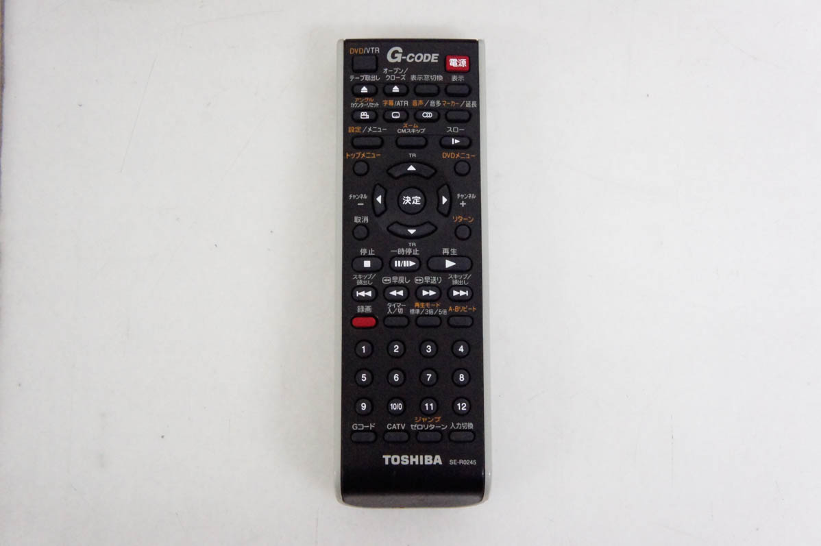 中古 東芝TOSHIBA VTR一体型DVDビデオプレーヤー DVDプレーヤー一体型