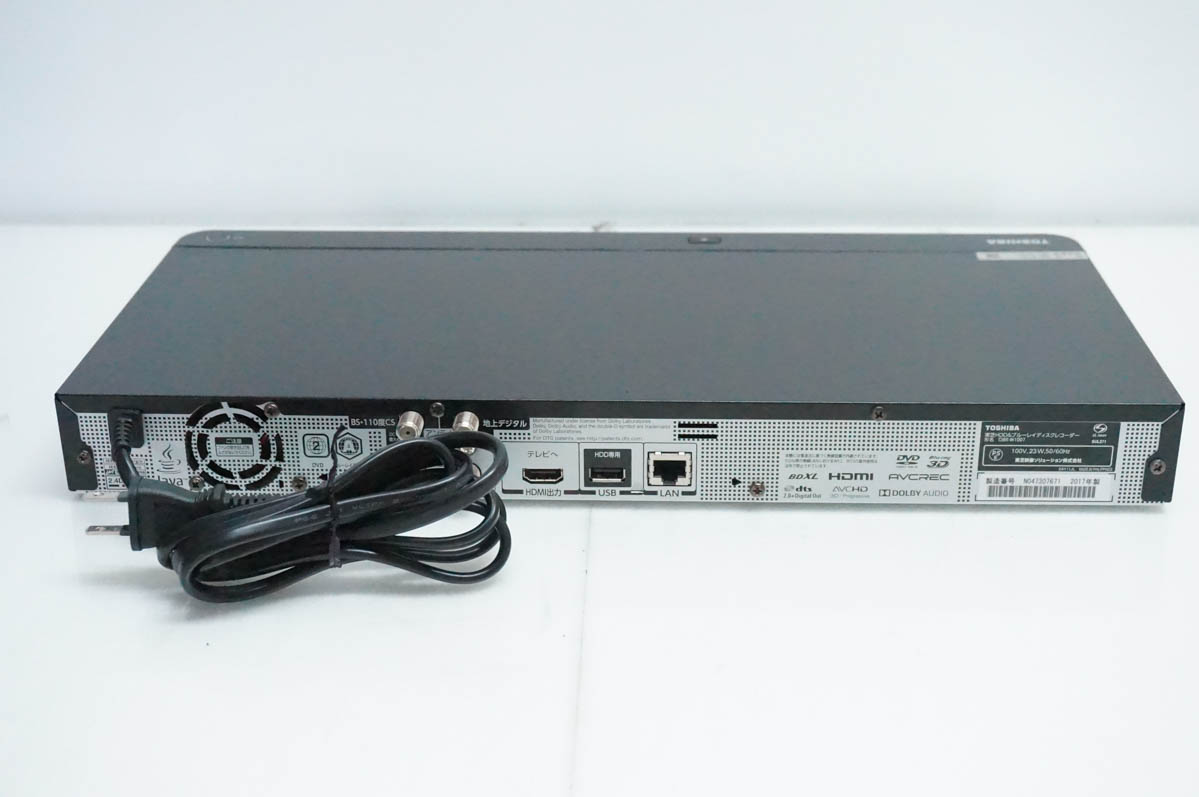 【中古】TOSHIBA ブルーレイレコーダー　dbr-w1007 中古 東芝TOSHIBA ブルーレイレコーダー DBR-W1007 Wチューナー レグザ