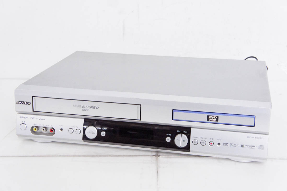 中古 JVC Victorビクター DVDプレーヤー一体型VHSハイファイビデオ HR-DV1 ビデオデッキ : d0450924 :  エスネットショップ ヤフー店 - 通販 - Yahoo!ショッピング