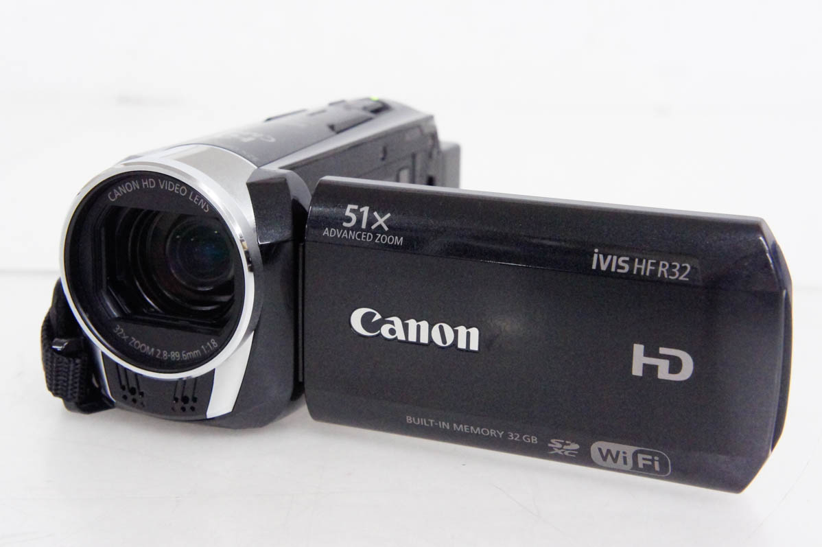 中古 Canonキャノン ハイビジョンデジタルビデオカメラ iVIS HF