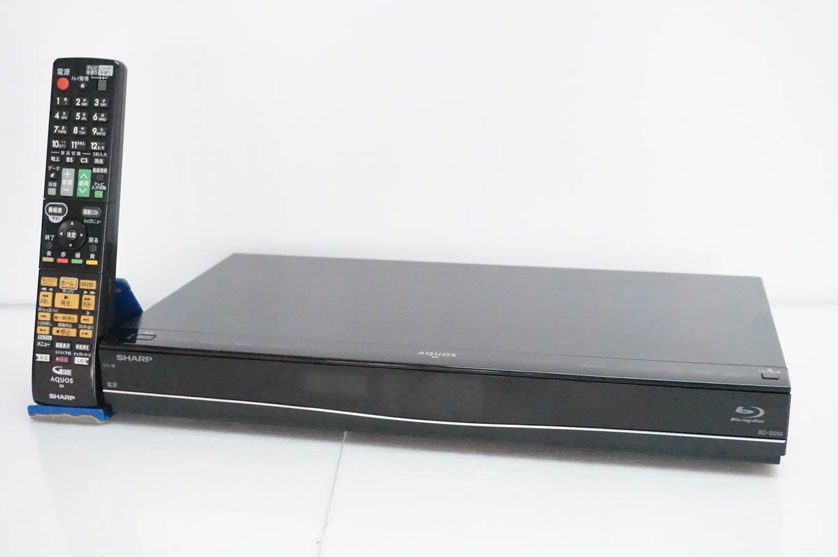 中古 SHARPシャープ ブルーレイディスクレコーダー AQUOSアクオスブルーレイ BD-S550 HDD500GB