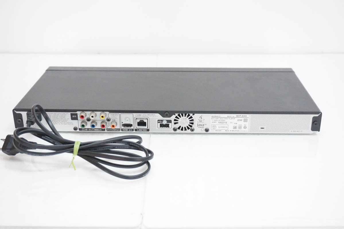 中古 SONYソニー ブルーレイディスクプレーヤー BDP-S380 BDプレーヤー