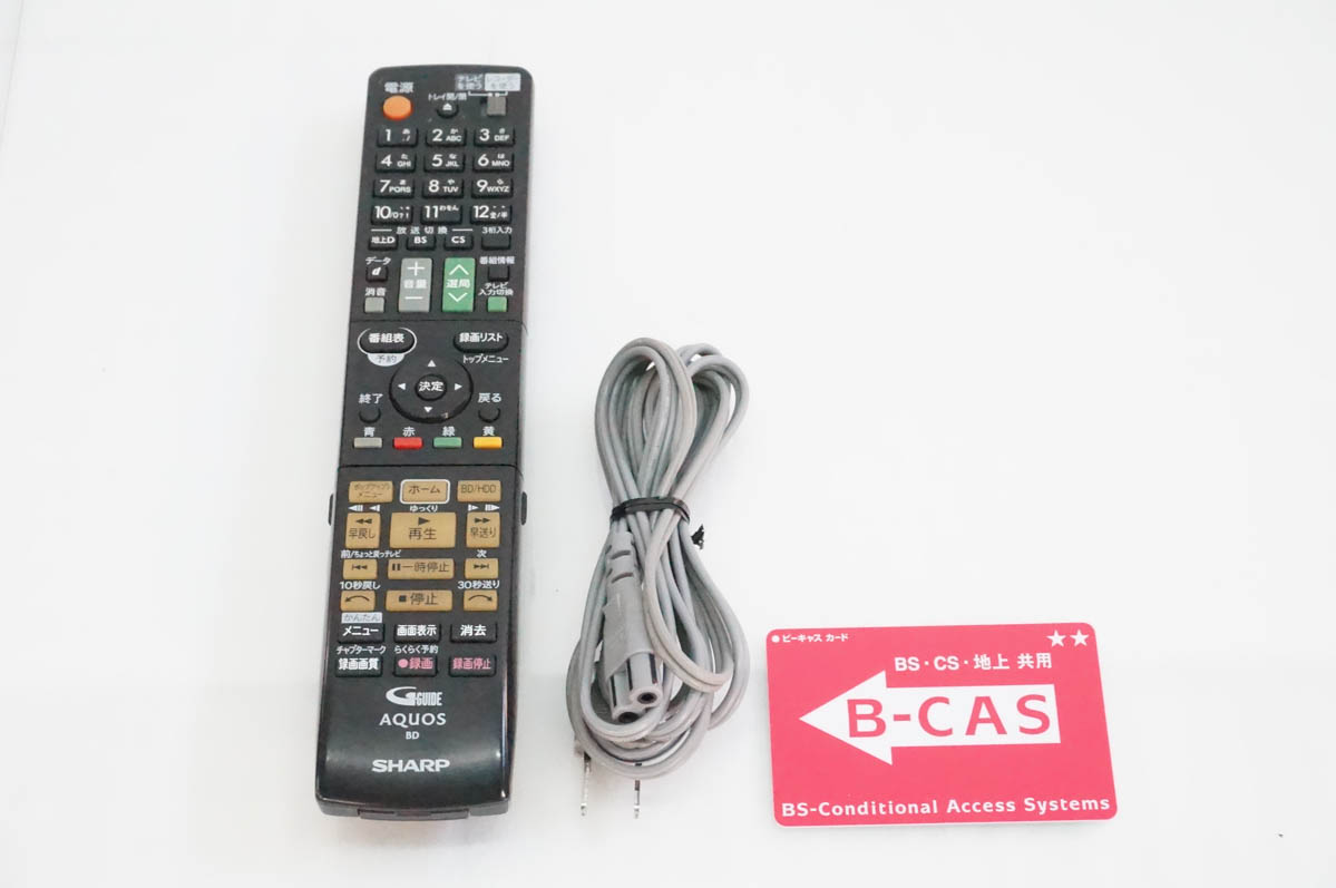中古 C SHARPシャープ ブルーレイディスクレコーダー AQUOSアクオスブルーレイ BD-HDW63 HDD320GB Wチューナーの画像