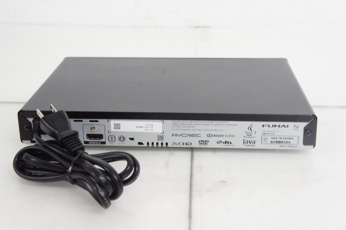美品　動作ok フナイ　FUNAI ブルーレイプレーヤー　FBP-H220 FBP-H220｜ブルーレイディスクプレーヤー｜FUNAI製品情報