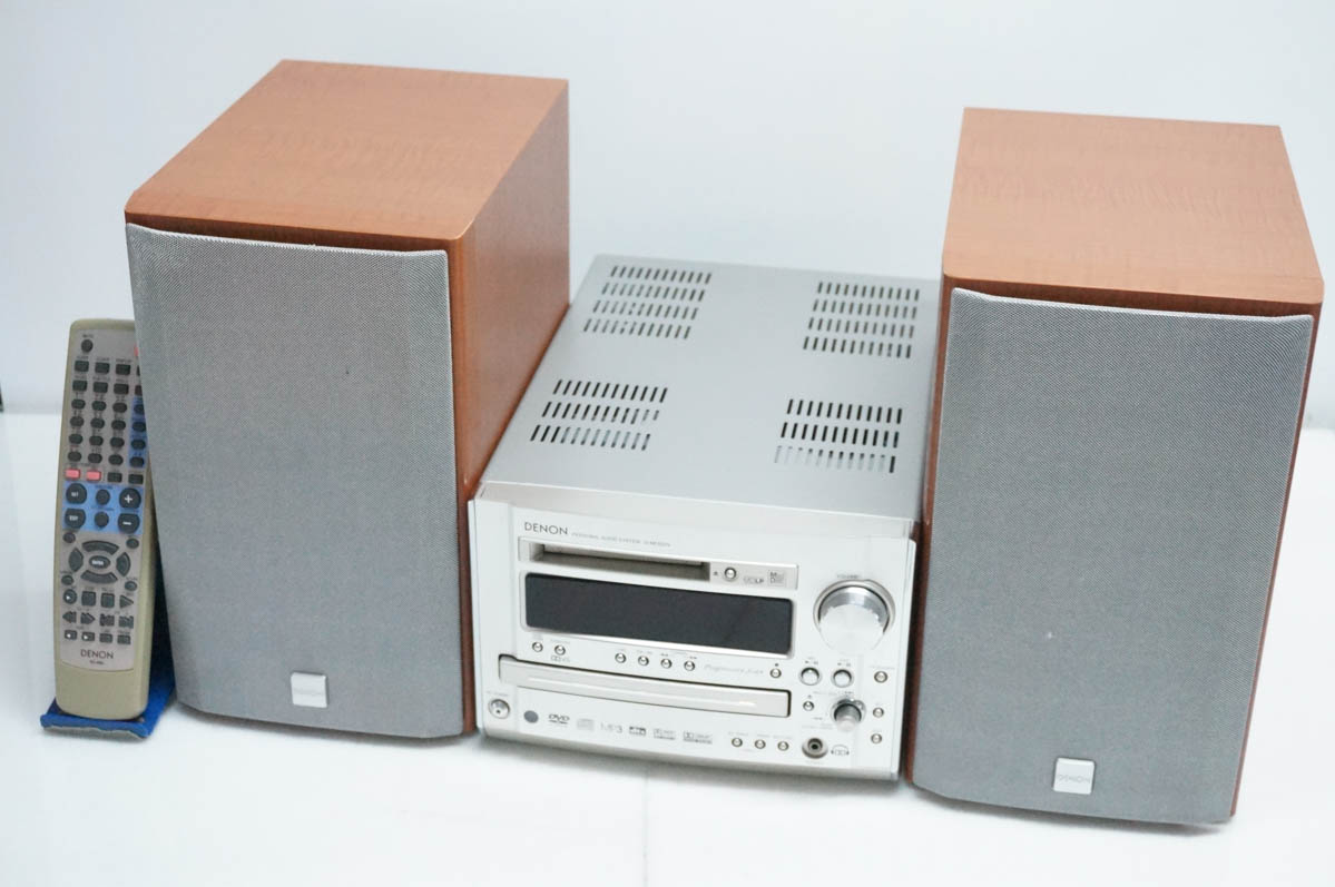 中古 DENONデノン DVD/MD/CD一体型システムコンポ D-ME55DV オーディオ
