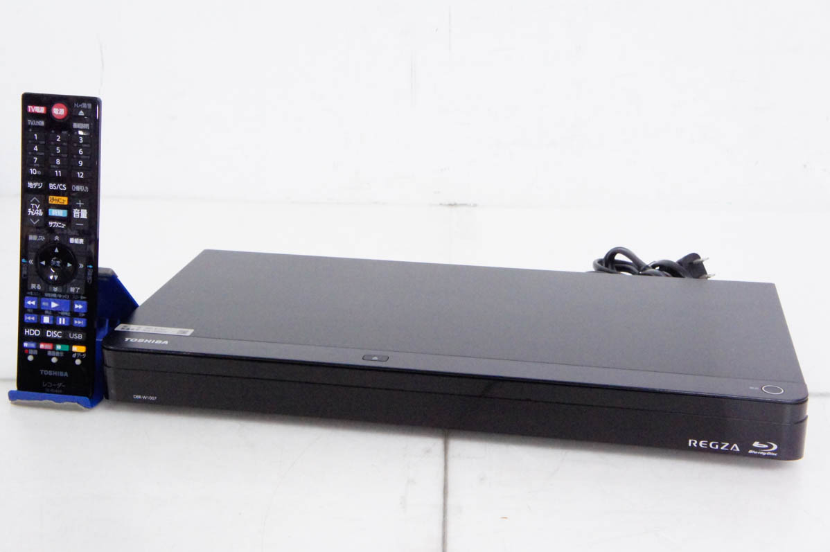 中古　東芝 REGZA ブルーレイディスクレコーダ DBR-W1007　1TB 中古 東芝TOSHIBA ブルーレイレコーダー DBR-W1007 Wチューナー