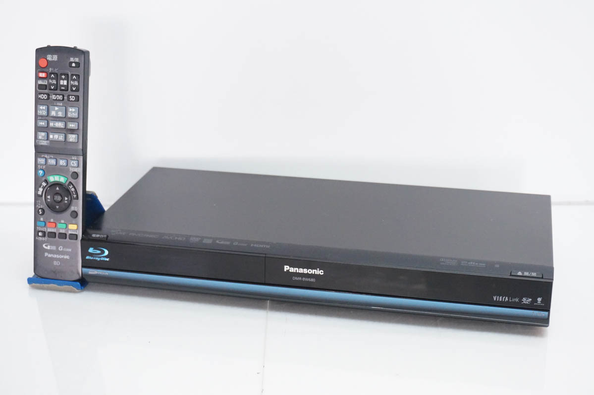 中古 Panasonicパナソニック HDD搭載ハイビジョンブルーレイディスクレコーダー DMR-BW680-K DIGA HDD500GB