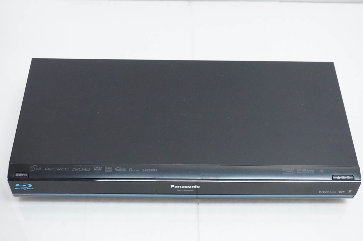 中古 Panasonicパナソニック HDD搭載ハイビジョンブルーレイディスクレコーダー DMR-BW680-K DIGA HDD500GBの画像