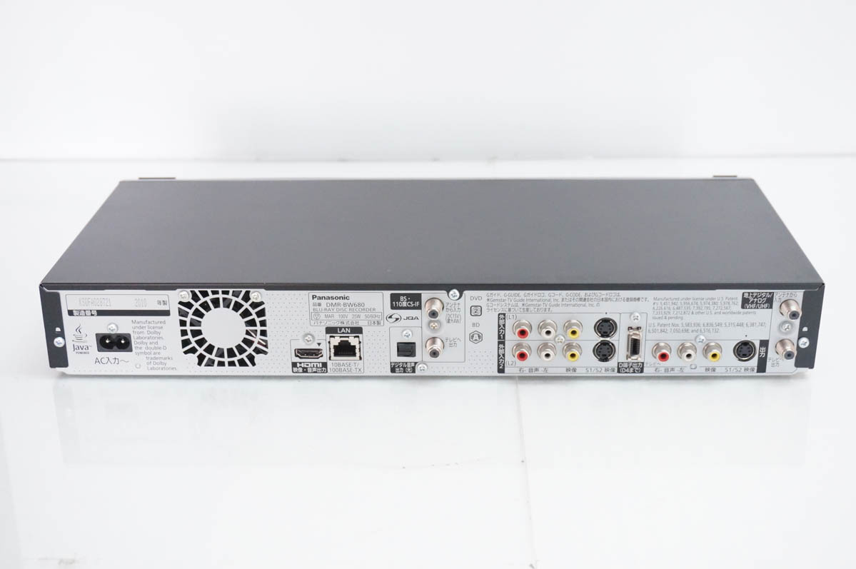 中古 Panasonicパナソニック HDD搭載ハイビジョンブルーレイディスクレコーダー DMR-BW680-K DIGA HDD500GBの画像