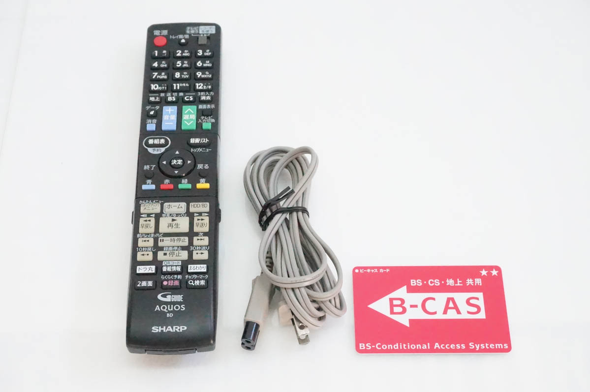 中古 SHARPシャープ ブルーレイディスクレコーダー AQUOSアクオスブルーレイ HDD500GB Wチューナー BD-W580の画像