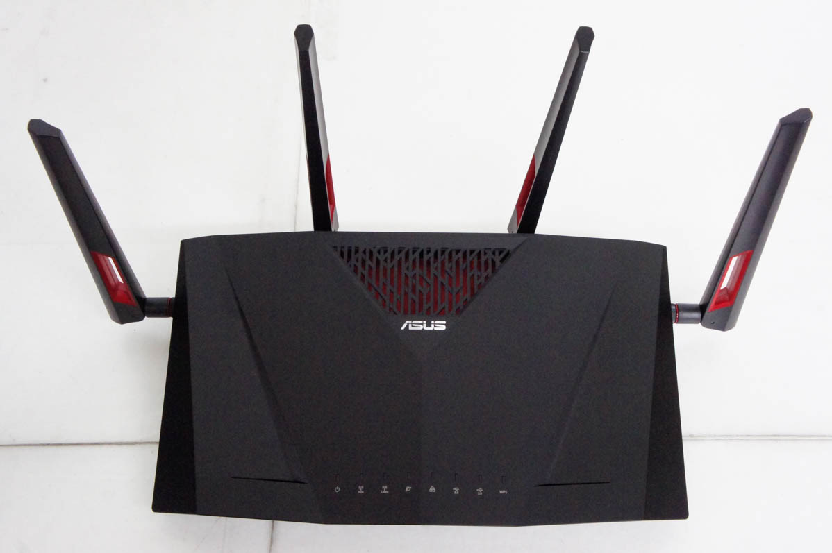 ASUS - 中古 ASUS 無線LANルータRT-AC88U 11ac対応 中古 ASUSエイスース Wi-Fi無線ルーター RT-AC88U メッシュ