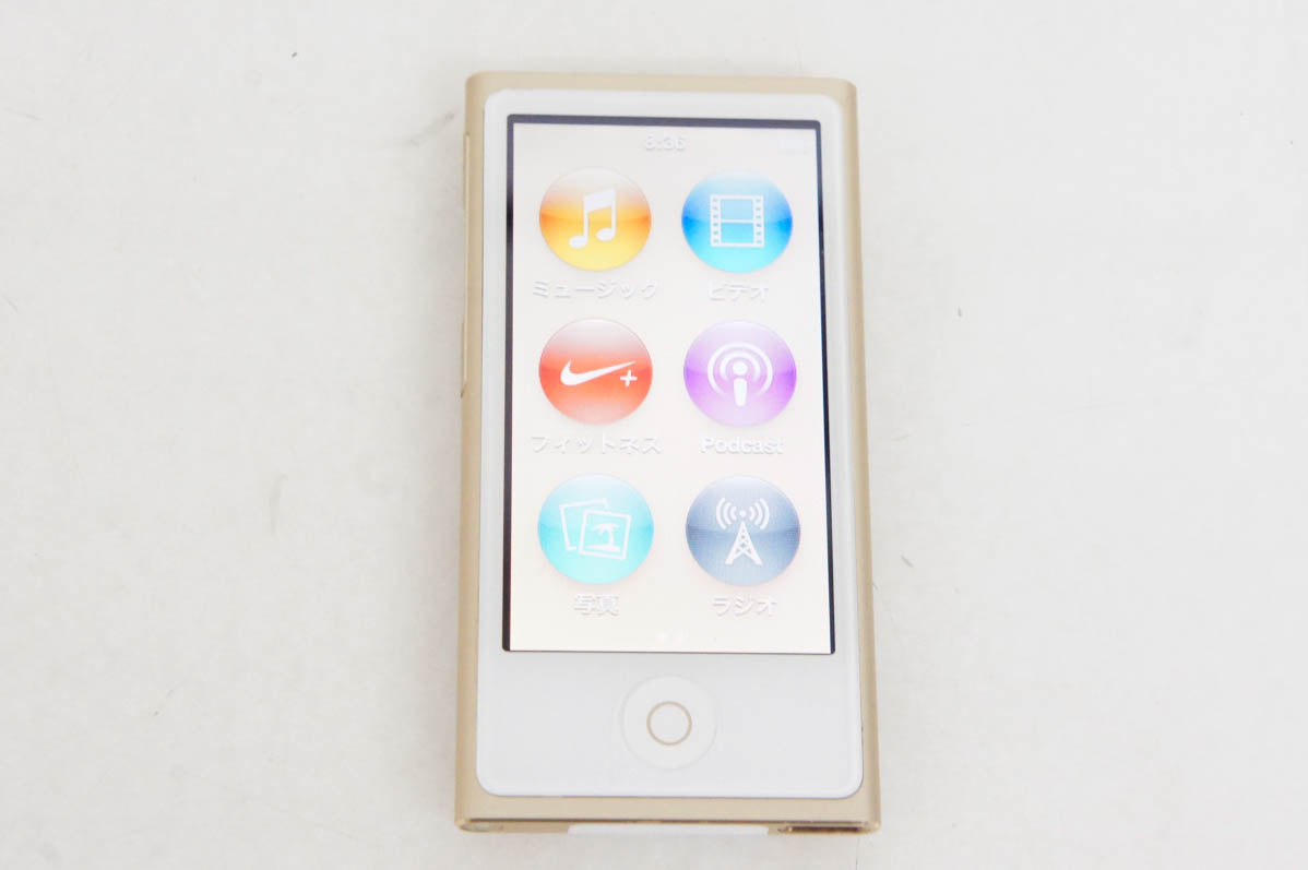 中古 Appleアップル 第7世代 iPod nano 16GB ゴールド MKMX2J