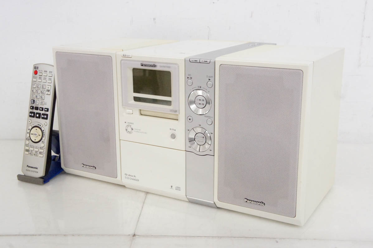 中古 C Panasonicパナソニック SDステレオシステム D-dock 5CD／SD／MD