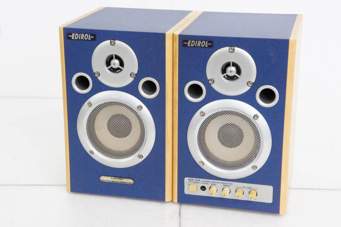 Roland ローランド MA-10A モニタースピーカー【動作確認済】 Amazon | Roland MA-10A(ステレオモニタースピーカー