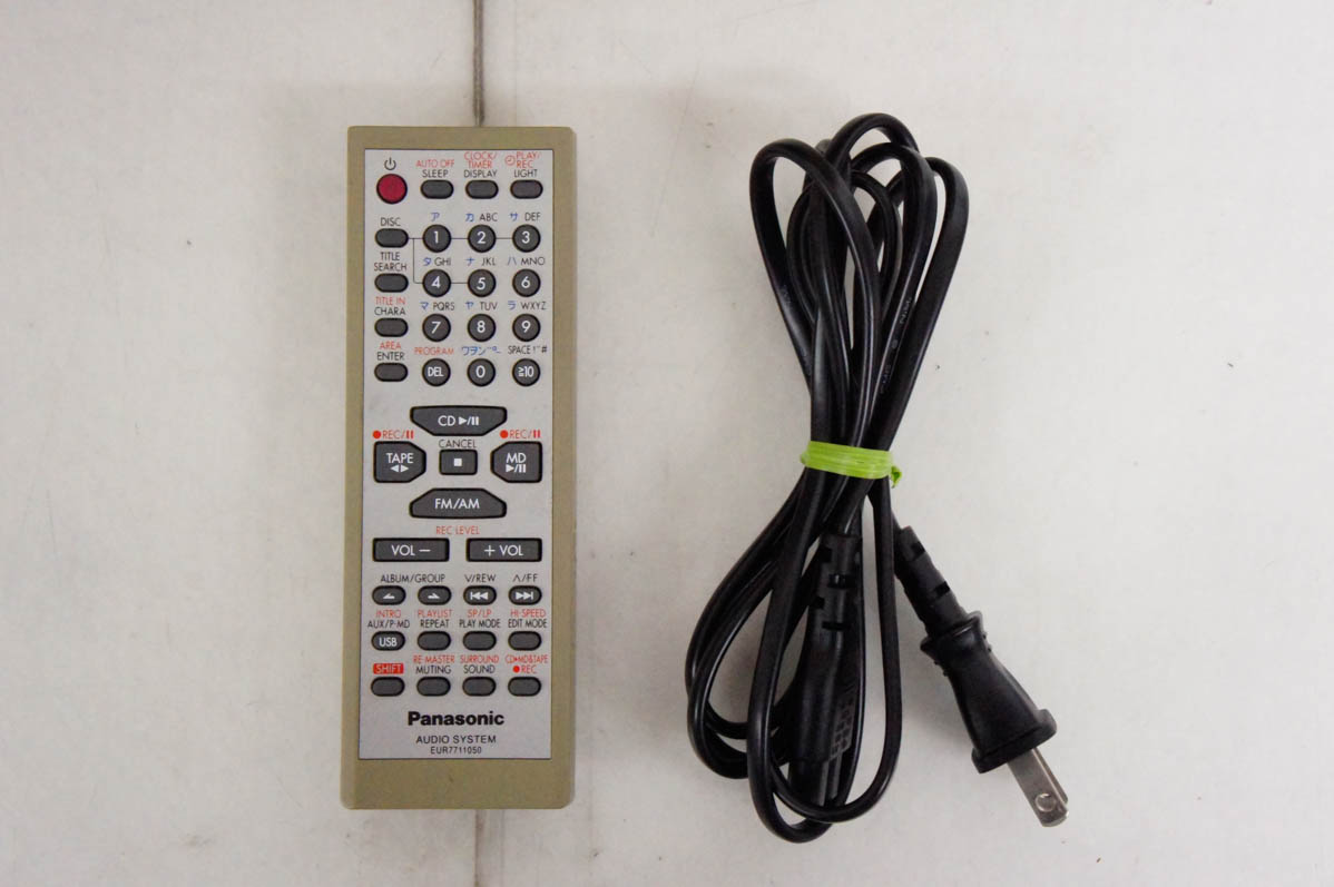 中古 C Panasonicパナソニック MDステレオシステム 5CD／MD／カセット  