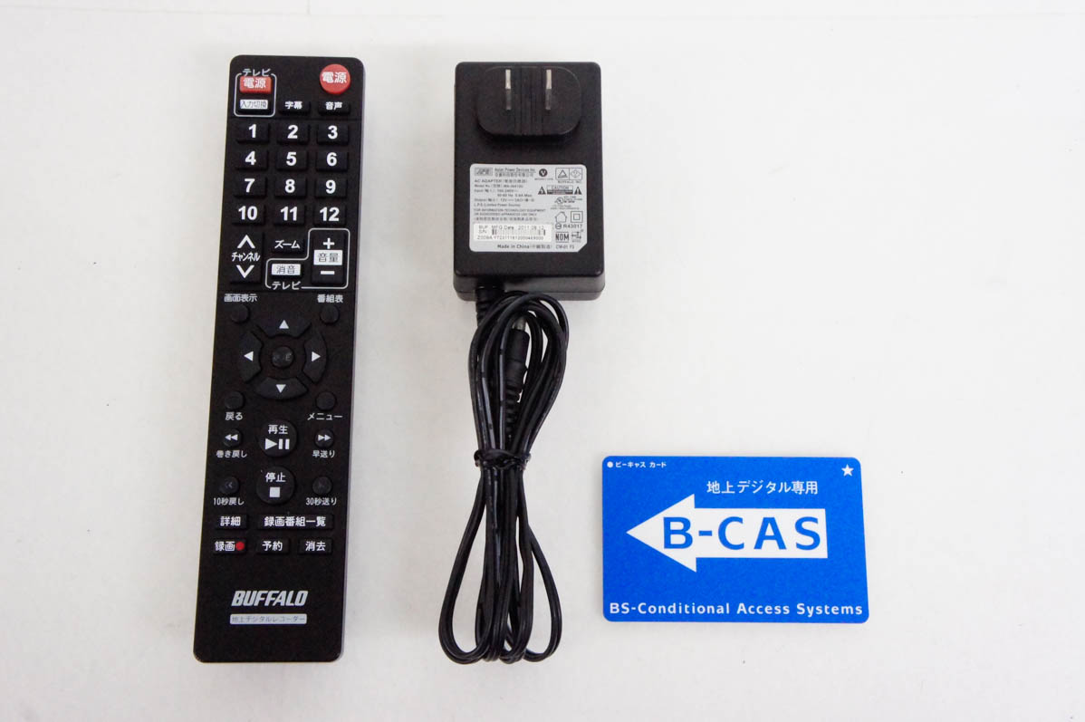 中古 BUFFALOバッファローレコーダー機能搭載 TV用地デジチューナー DTV-H500R 500GB