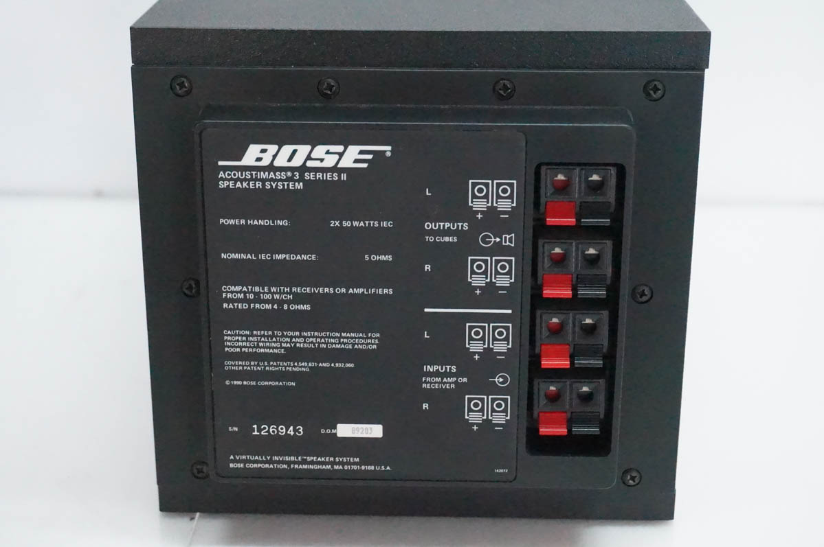 中古 BOSEボーズ Bose Acoustimass 3 Series2 speaker system