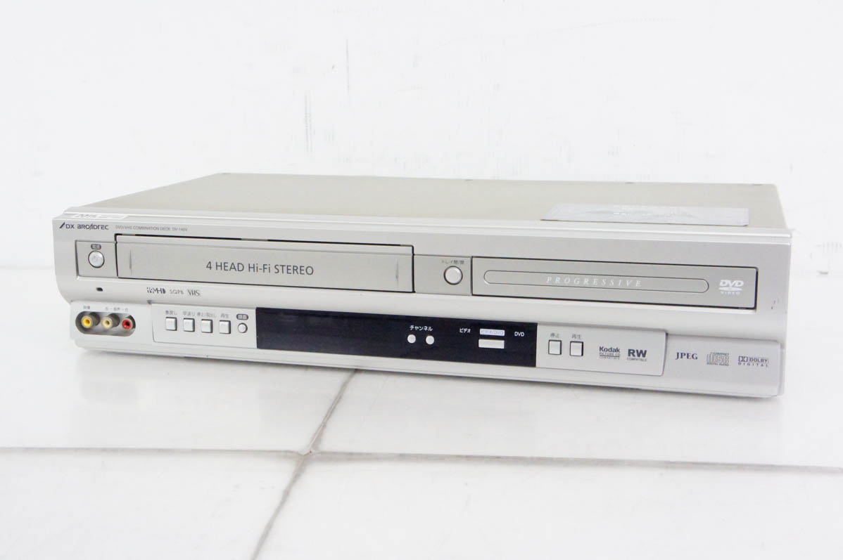 中古 DXアンテナ DVD/VHSコンビネーションデッキ DVDプレーヤー一体型