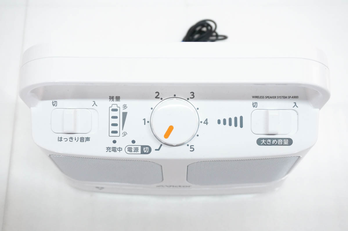中古 Victorビクター TV用ワイヤレススピーカー みみ楽 SP-A900 : エス