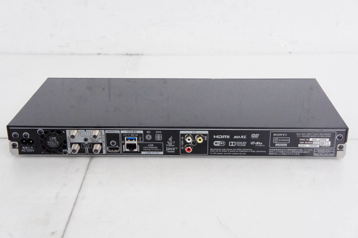 中古 SONYソニー ブルーレイディスクレコーダー BDZ-ZW1000