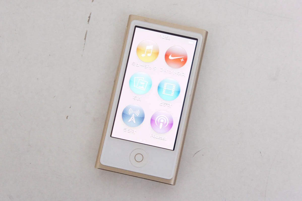 中古 Appleアップル 第7世代 iPod nano 16GB ゴールド MKMX2J｜snet-shop
