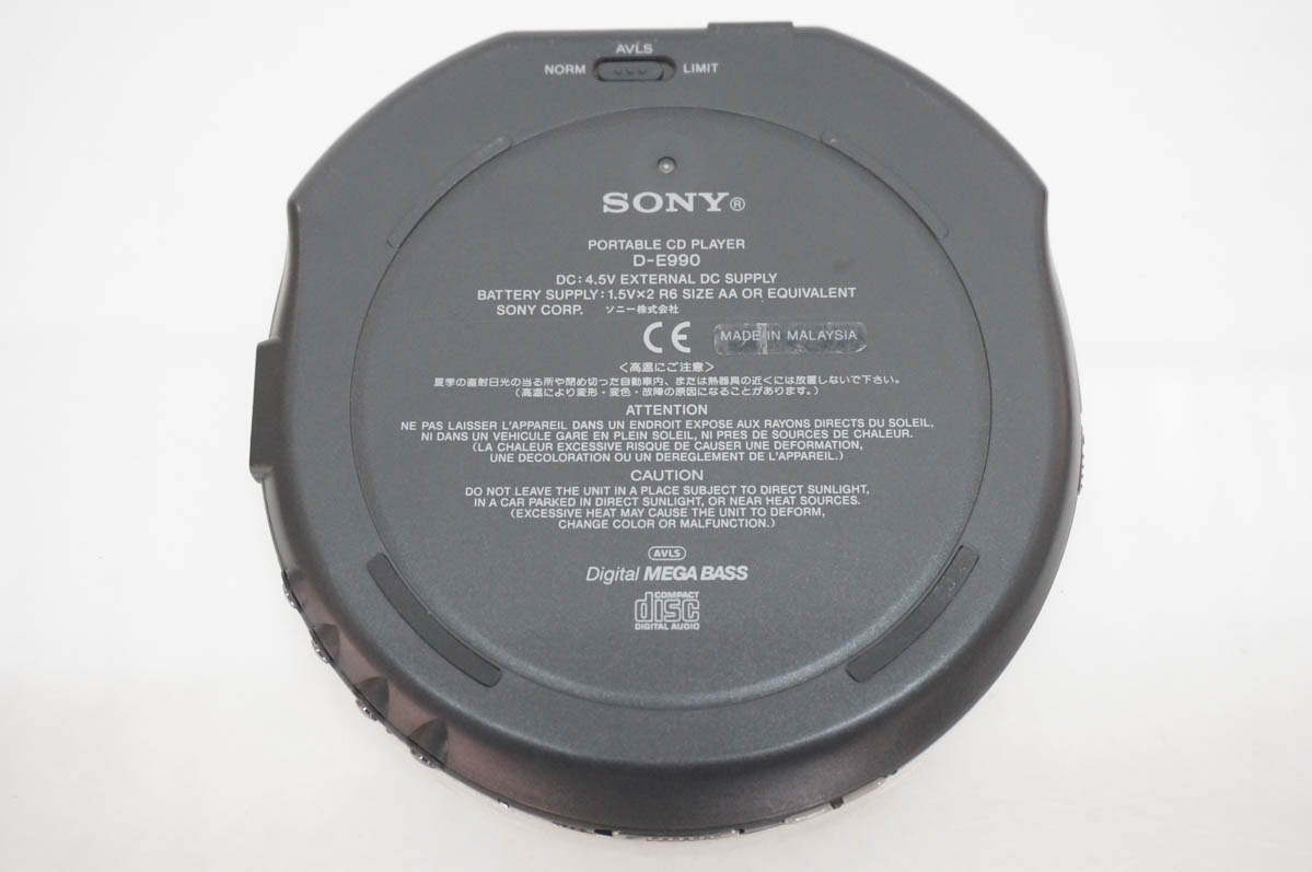 中古 SONYソニー ポータブルCDプレーヤー D-E990 CD Walkman : エス 中古 SONYソニー ポータブルCDプレーヤー D-E990 CD Walkman : エス