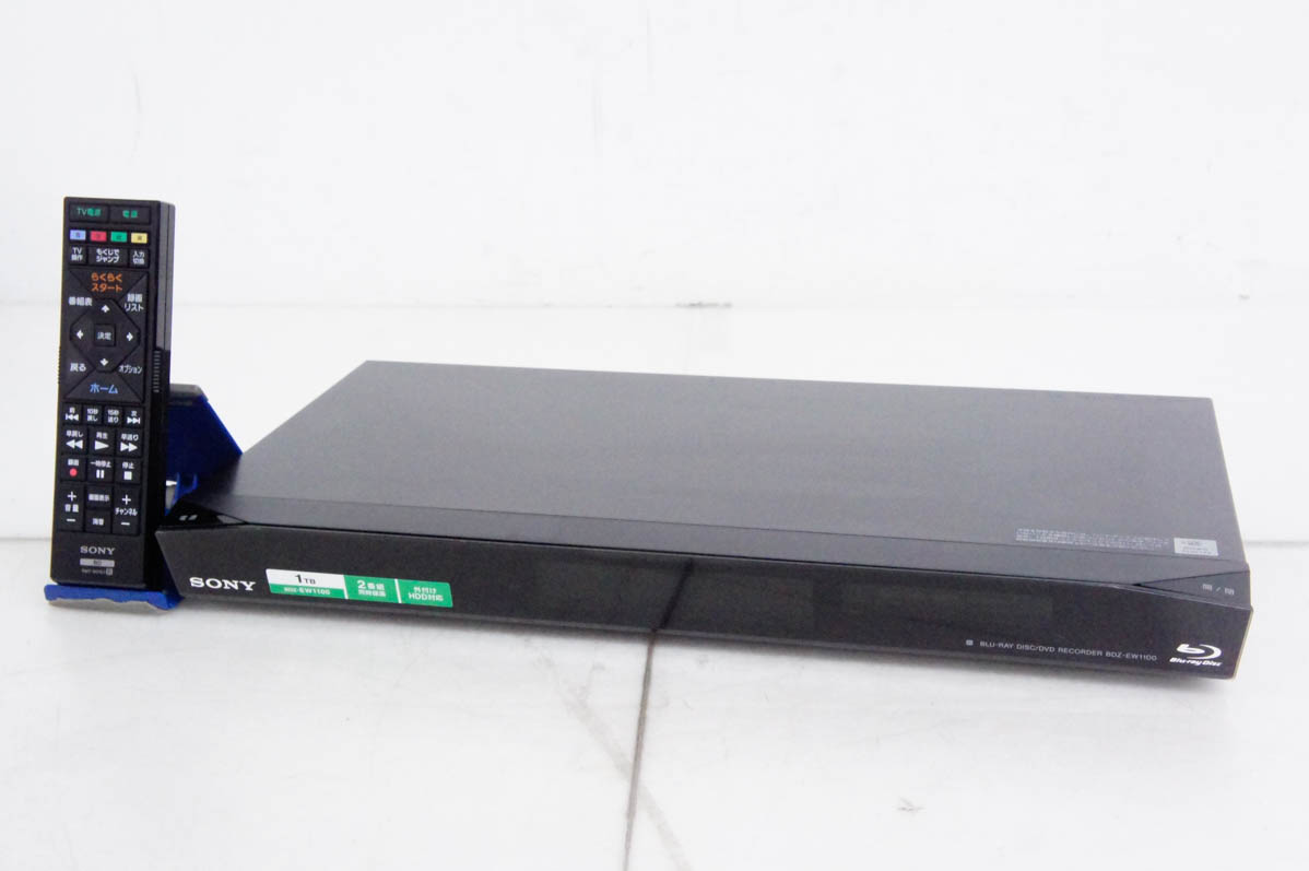 中古 SONYソニー ブルーレイレコーダー BDZ-EW1100 ダブルチューナー