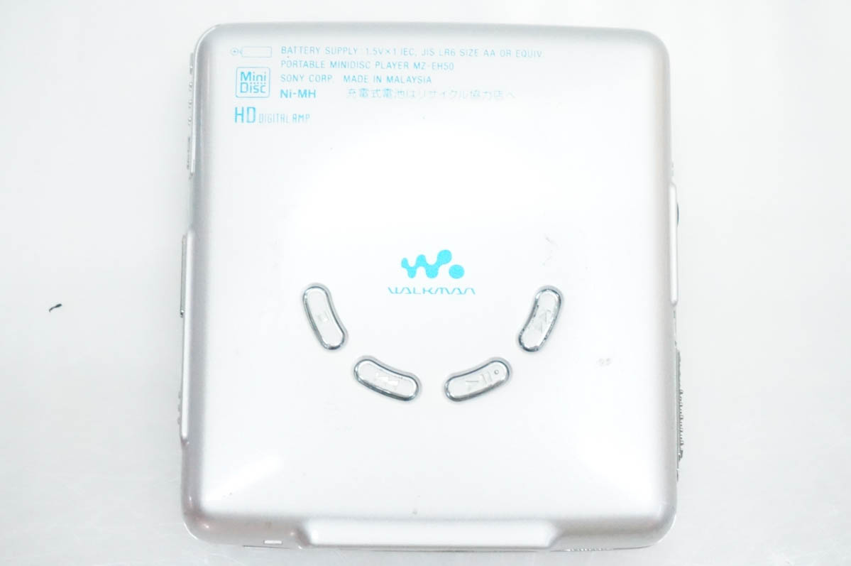 中古 SONYソニー ポータブルMDプレーヤー Hi-MDウォークマン MZ-EH50