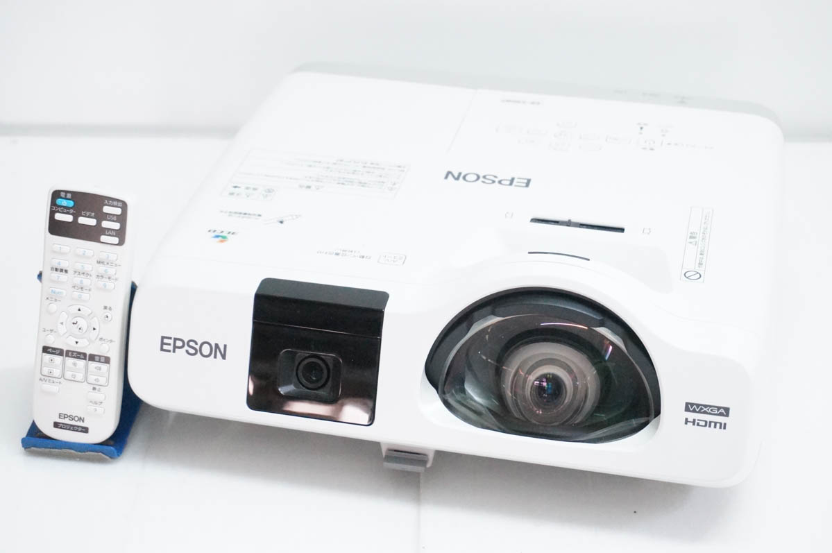 中古 EPSONエプソン 映写機 EB-536WT WXGA 3400lm 短興味の中心