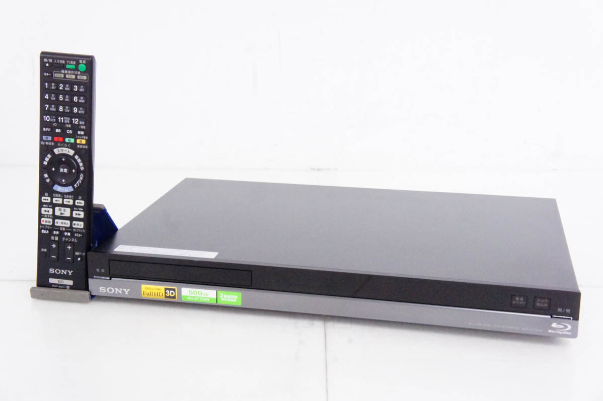 中古 SONYソニー ブルーレイディスク/DVDレコーダー BDZ-AT750W HDD500GB Wチューナー BDレコーダー｜snet-shop