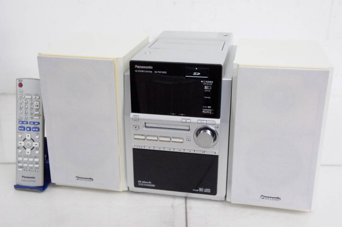 中古 Panasonicパナソニック SDステレオシステム D-dock 5CD／SD