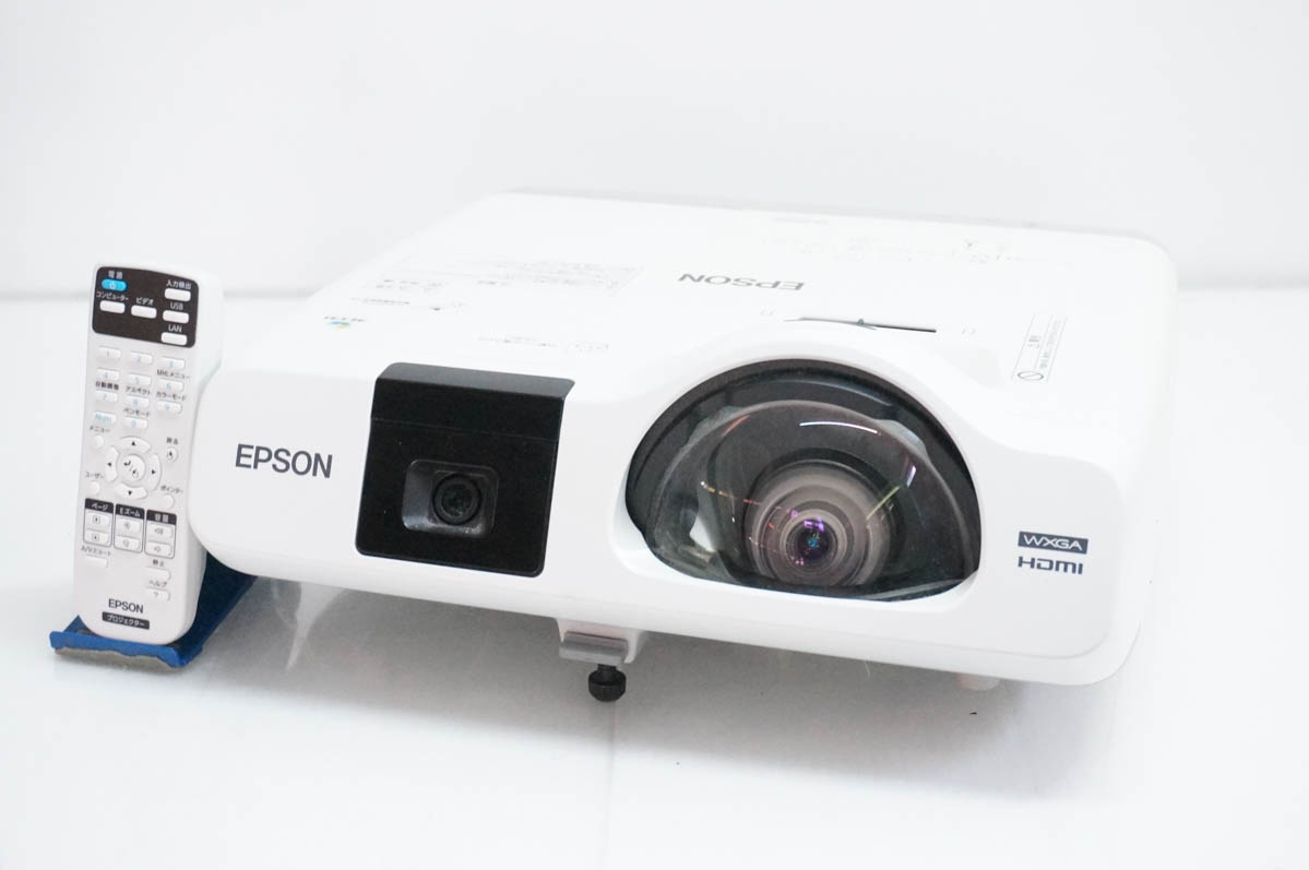 中古 EPSONエプソン 映写機 EB-536WT WXGA 3400lm 短興味の中心