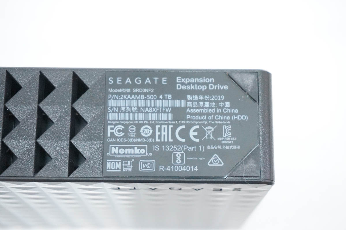中古SEAGATE SRD0NF2 2TB外付けハードディスク ●444 HDD 中古 Seagate 外付けハードディスク SRD0NF2 2TB : エスネットショップ