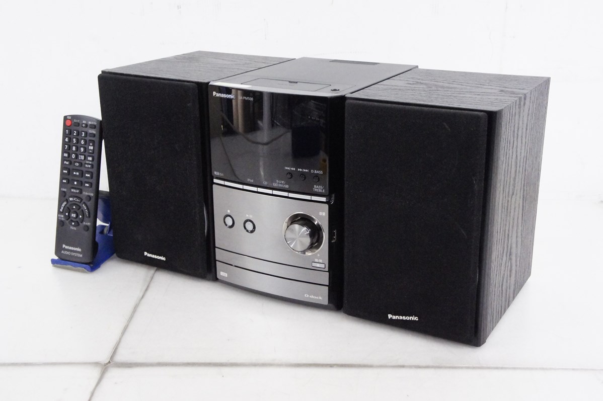 中古 Panasonicパナソニック CDステレオシステム D-dock CD