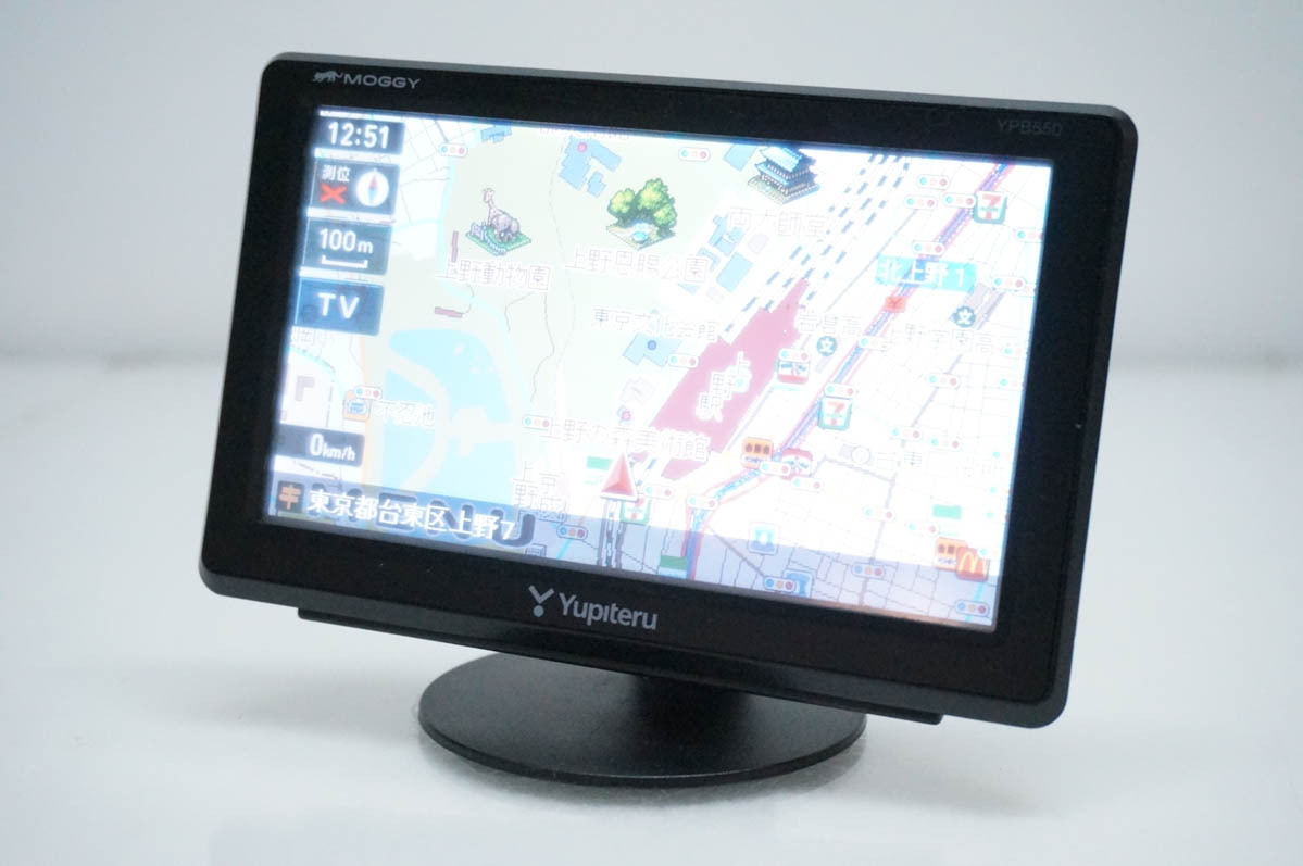 中古 Yupiteruユピテル 5.0型 ワンセグ内蔵 ポータブルカーナビ YPB550 
