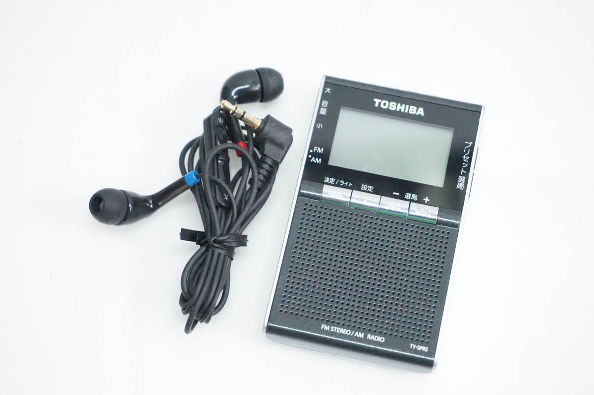 未使用 TOSHIBA TY-SPR5 ワイドFM/AMラジオ 中古 東芝TOSHIBA バックライト付きAM/FMラジオ TY-SPR5 ワイドFM対応