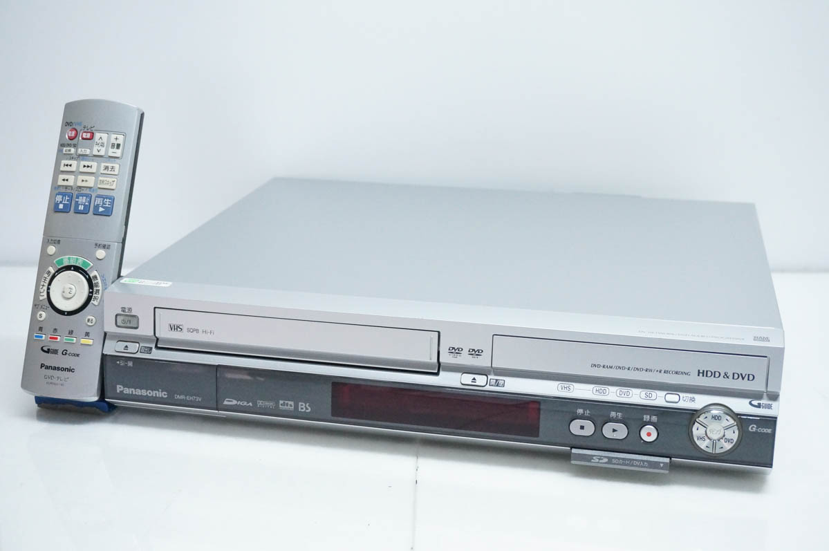 動作品 パナソニック DMR-EH73V HDD内蔵VHS一体型DVDレコーダー 中古 Panasonicパナソニック DIGA DMR-EH73V DVDプレーヤー一体型VHS