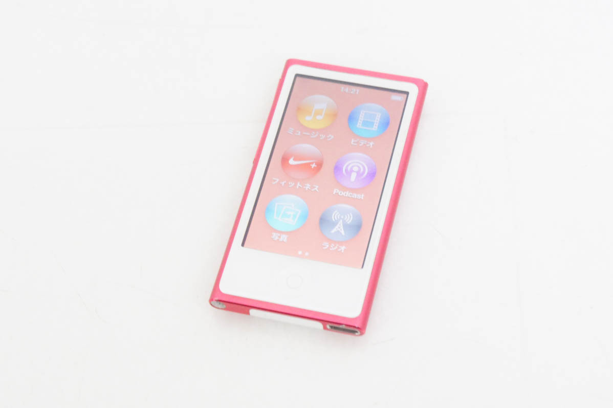 中古 Appleアップル 第7世代 iPod nano 16GB ピンク MD475J : エス