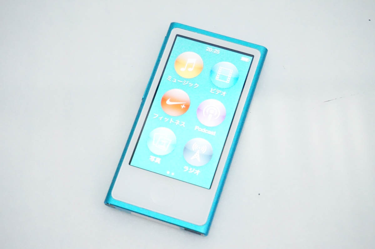 中古 Appleアップル 第7世代 iPod nano 16GB ブルー MD477J : エス