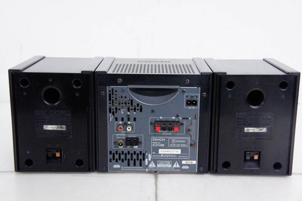 中古　DENON　CD・MDコンポ　D-C7USB DENON D-C7USB CD/MDコンポ - メルカリ